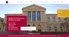 Desktop Screenshot of barreaudenice.com